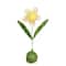 19" Green, Yellow & Pink Spring Floral Tabletop Decoration
